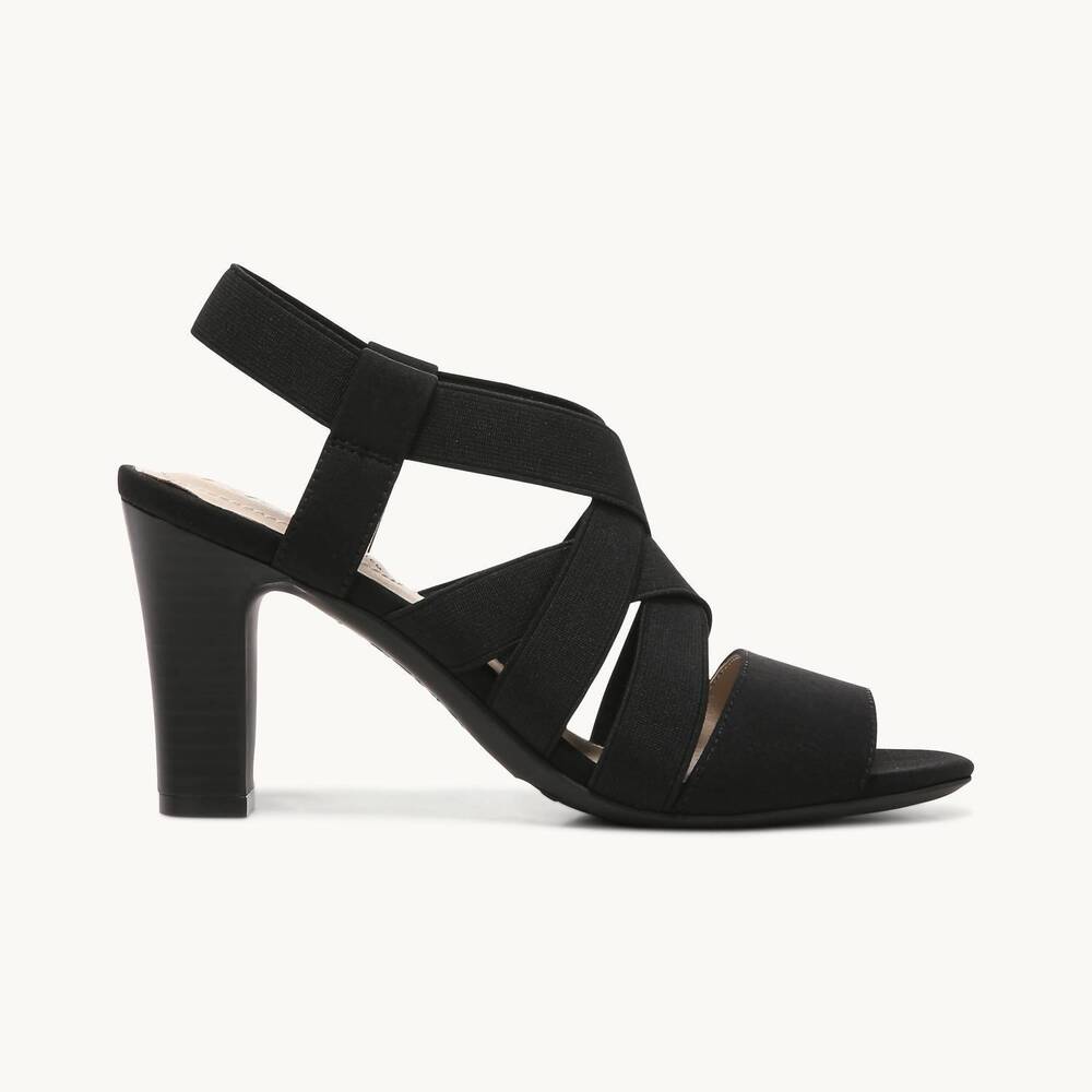 NEW LIFESTRIDE women's charlotte heeled sandal in black